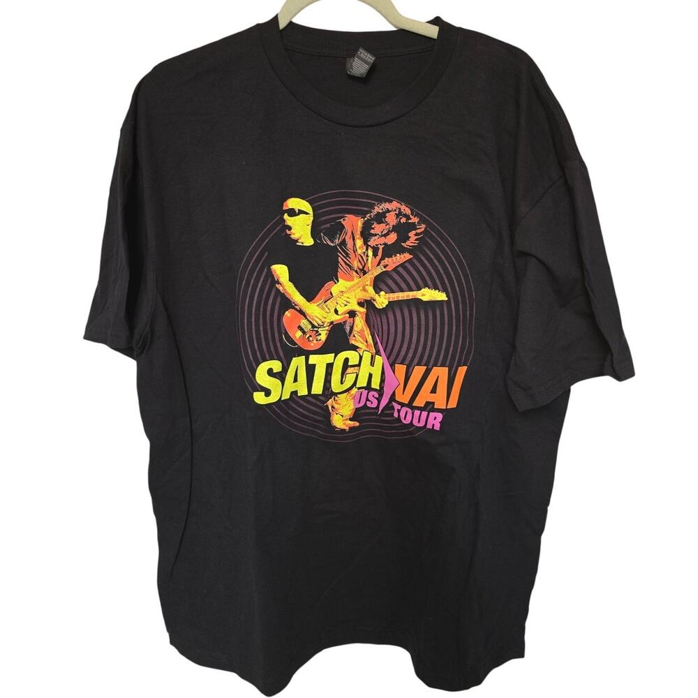 Joe Satriani Steve Vai Satch Vai 2024 US Tour Men's XL Black Shirt NWOT NEW